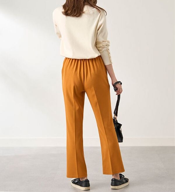 BELLUNA（ベルーナ）の「ジョーゼット素材フレアーパンツ（フルレングスパンツ）」｜詳細画像