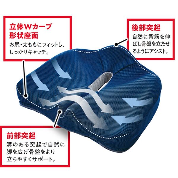 「腰痛対策クッション（クッション・クッションカバー）」｜詳細画像
