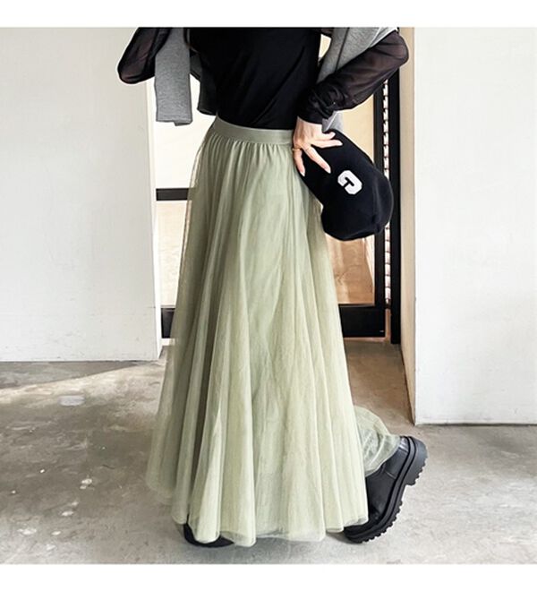 GeeRA（ジーラ）の「フレアーチュールロングスカート（ロングスカート）」｜詳細画像