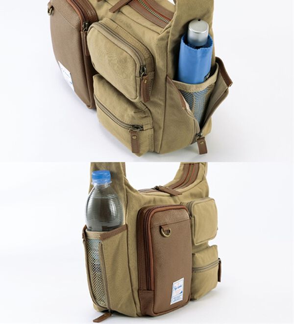 「大人に似合う国産帆布のこだわりクロスボディバッグ（メンズショルダーバッグ）」｜詳細画像