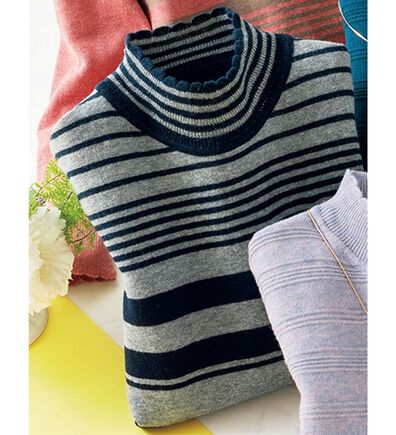 ルフラン（ルフラン）の「洗えるウール混ふんわりセーター（ニット・セーター）」