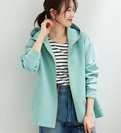 BELLUNA（ベルーナ）の「【快適Ｌａｂ．】とろみ素材裾タックパーカー（パーカー）」