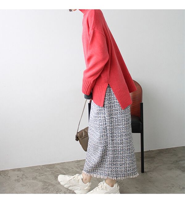 GeeRA（ジーラ）の「ファンシーツイードタイトスカート（ロングスカート）」｜詳細画像