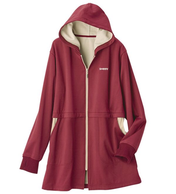 「風を通さない！あったかロングパーカー（パーカー）」｜詳細画像