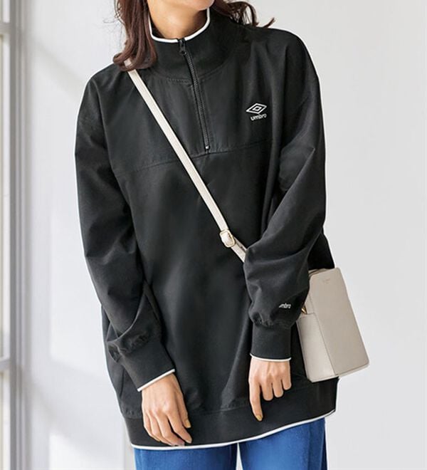 BELLUNA（ベルーナ）の「＜ｕｍｂｒｏ＞ハーフジッププルオーバー（カットソー）」｜詳細画像