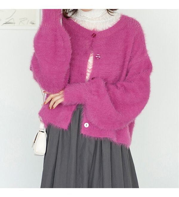 GeeRA（ジーラ）の「前後２ＷＡＹシャギー袖ボリュームニット（ニット・セーター）」｜詳細画像