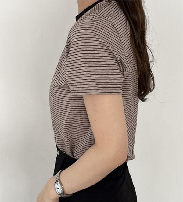 GeeRA（ジーラ）の「ボーダー配色Ｔシャツ（カットソー）」｜詳細画像