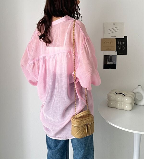 GeeRA（ジーラ）の「【Ｕ．Ｓ．　ＰＯＬＯ　ＡＳＳＮ．】バンドカラーシアーシャツ（シャツ）」｜詳細画像