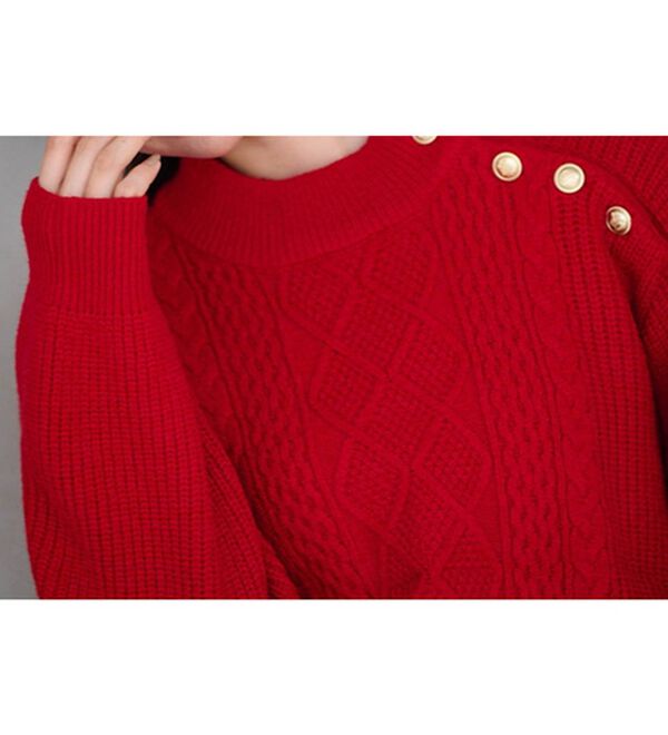 RANAN（ラナン）の「メタルボタンケーブルニット（ニット・セーター）」｜詳細画像