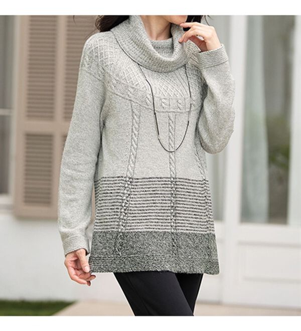 ルフラン（ルフラン）の「日本製　泉州産オフタートルセーター（ニット・セーター）」｜詳細画像