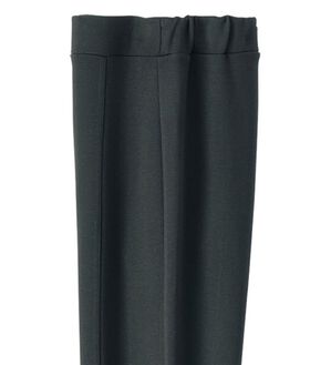 BELLUNA（ベルーナ）の「＜日本製＞毛玉になりにくいウール入りストレートパンツ（フルレングスパンツ）」｜黒