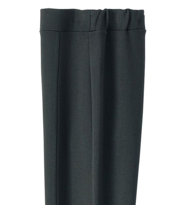 BELLUNA（ベルーナ）の「＜日本製＞毛玉になりにくいウール入りストレートパンツ（フルレングスパンツ）」｜黒
