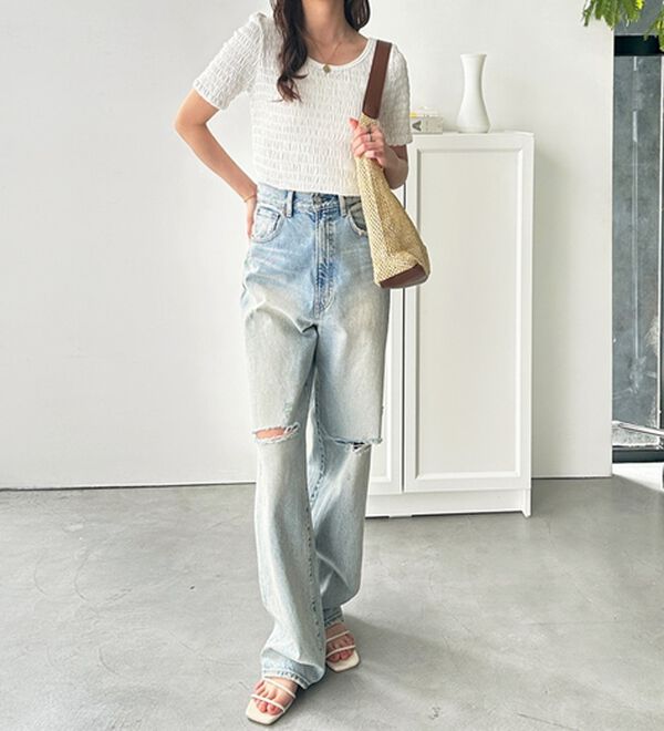 GeeRA（ジーラ）の「バレエネックシャーリングカットソー（カットソー）」｜詳細画像