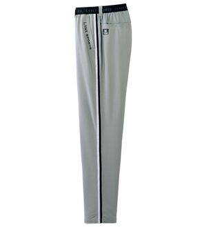 「＜リンクススポーツ＞風通すシアサッカーパンツ（メンズフルレングスパンツ）」｜グレー