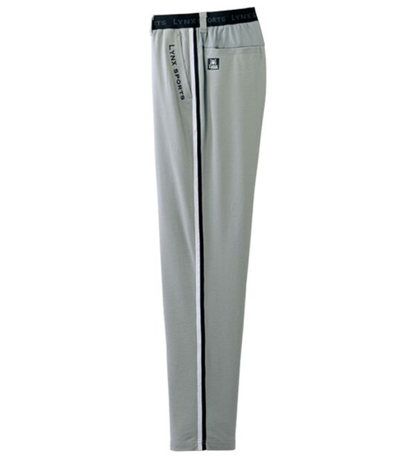 「＜リンクススポーツ＞風通すシアサッカーパンツ（メンズフルレングスパンツ）」｜グレー