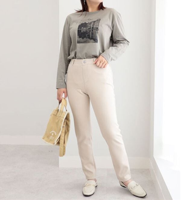 BELLUNA（ベルーナ）の「あったか！裏フリースストレッチパンツ（フルレングスパンツ）」｜詳細画像