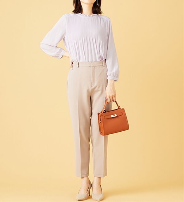 BELLUNA（ベルーナ）の「【新色追加】〈セレモニースタイル〉細プリーツデザインブラウス（ブラウス）」｜詳細画像