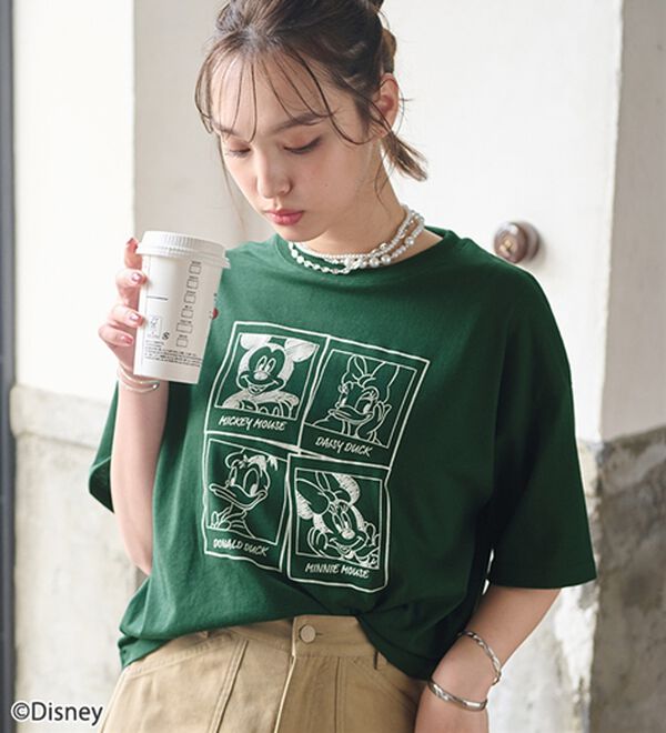 「＜Ｄｉｓｎｅｙ＞綿混素材ゆるっとＴシャツ（カットソー）」｜詳細画像