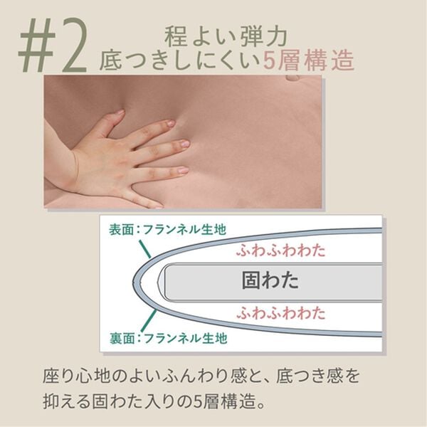 iellio（イエリオ）の「とろけるマイクロシートクッション２枚組＜抗菌防臭機能付＞（クッション・クッションカバー）」｜詳細画像