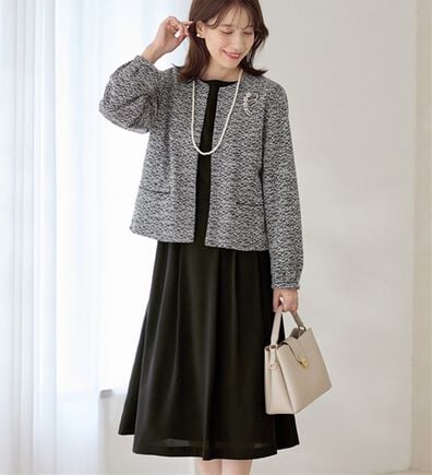 Viola e Viola（ヴィオラ エ ヴィオラ）の「【２点セット】選べる！華やかワンピースアンサンブルスーツ（ワンピースセットスーツ）」