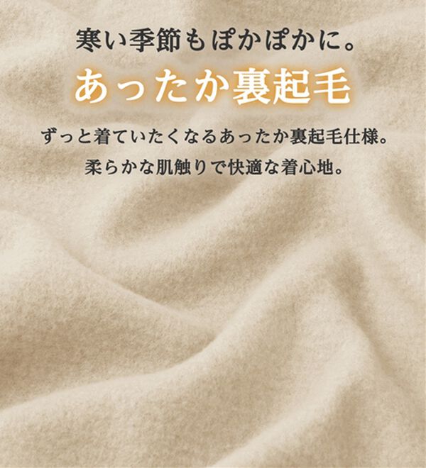 Viola e Viola（ヴィオラ エ ヴィオラ）の「あったか裏起毛異素材切替ニットソートップス（カットソー）」｜詳細画像