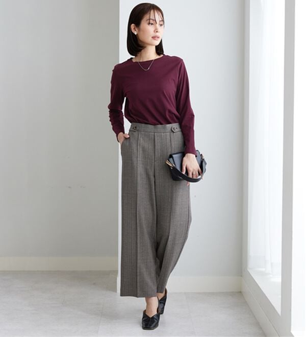 BELLUNA（ベルーナ）の「綿１００％大人顔サマ見えプルオーバー（カットソー）」｜詳細画像