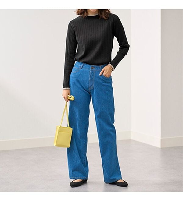 BELLUNA（ベルーナ）の「コットンミックスリブセーター（ニット・セーター）」｜詳細画像