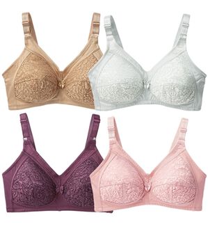 LAVIENNE（ラヴィエンヌ）の「【４色組】すっぽり包んでスッキリブラ（ブラジャー）」｜4色組