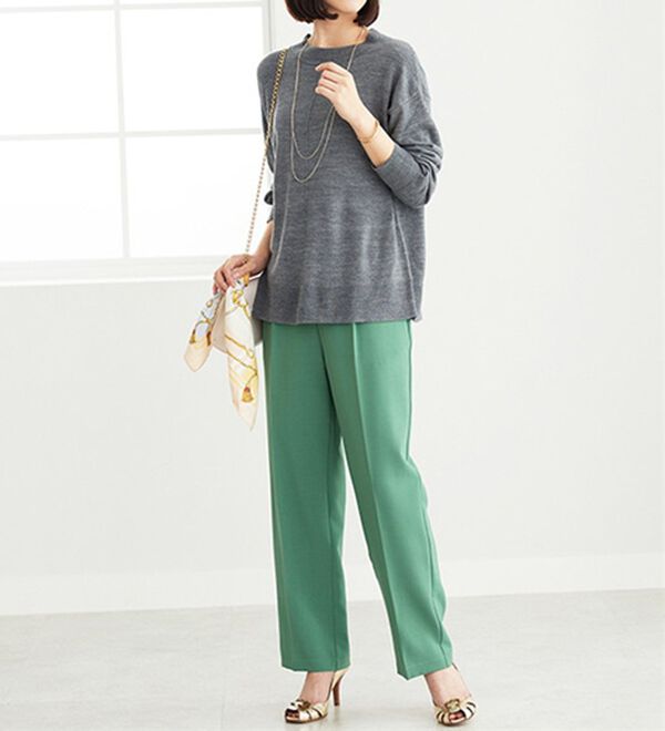 BELLUNA（ベルーナ）の「ふんわり袖カシミヤタッチプルオーバー（ニット・セーター）」｜詳細画像