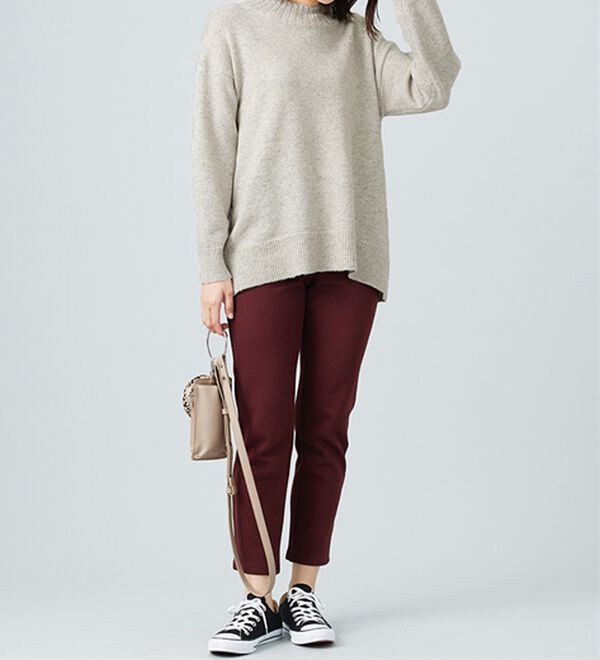 BELLUNA（ベルーナ）の「ラメ調バックスリットニットプルオーバー（ニット・セーター）」｜詳細画像