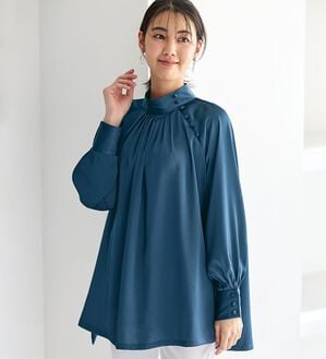 BELLUNA（ベルーナ）の「ふんわりボタン使いボリュームチュニック（チュニック）」｜詳細画像