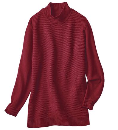 BELLUNA（ベルーナ）の「ウールカシミヤ編地変化セーター（ニット・セーター）」