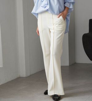 RANAN（ラナン）の「美脚見えツイルフレアーパンツ（フルレングスパンツ）」｜詳細画像