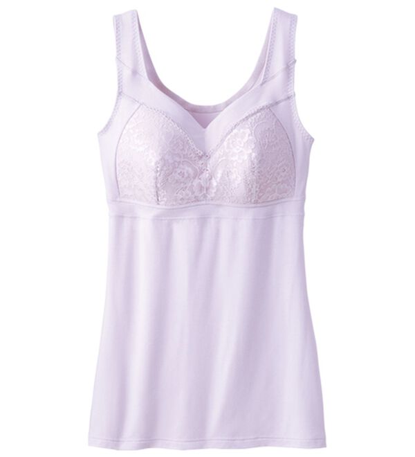 LAVIENNE（ラヴィエンヌ）の「らく～にすっきりエイジングブラキャミ（肌着・インナーウェア）」｜ラベンダー