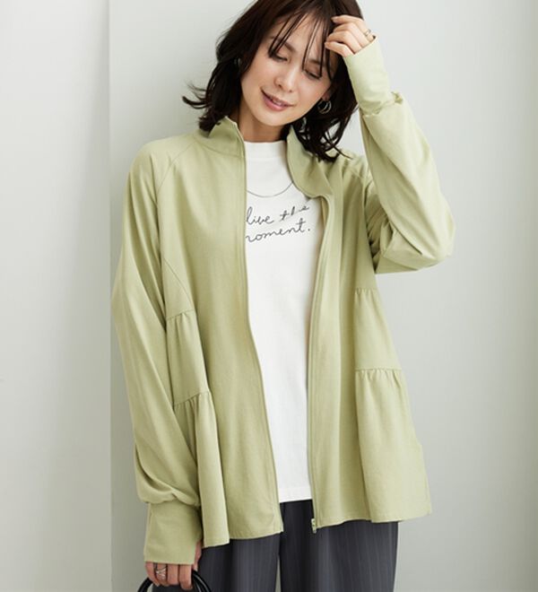 BELLUNA（ベルーナ）の「ティアードデザインラッシュガードＵＶ対策ジャケット（パーカー）」｜詳細画像