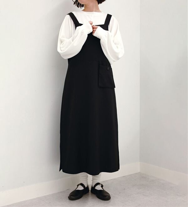 BELLUNA（ベルーナ）の「ポケットが可愛いジャンパースカート（その他ワンピース）」｜詳細画像