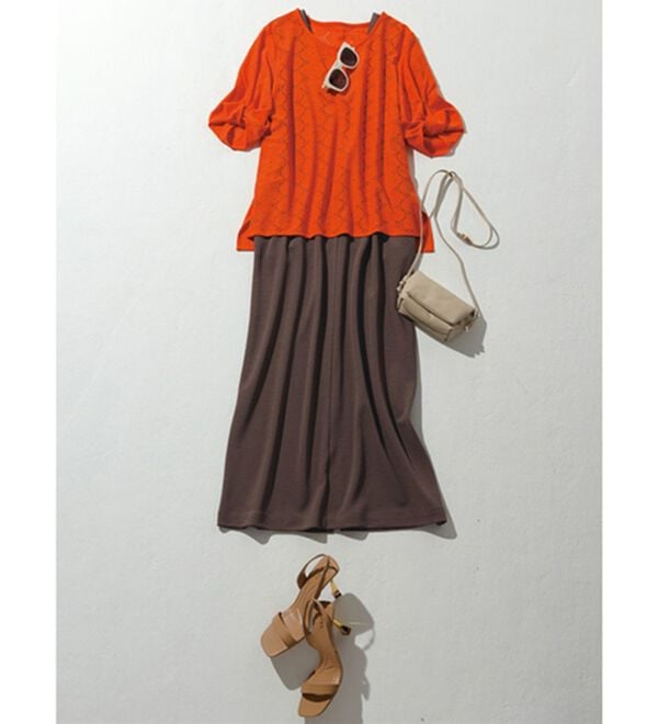 RANAN（ラナン）の「ジャカード素材ボリューム袖プルオーバー（カットソー）」｜詳細画像