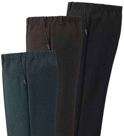 「【３本組】日本製お父さんの安心らくらくスラックス（メンズフルレングスパンツ）」