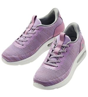 ルフラン（ルフラン）の「＜ラシーナコンフォート＞立ったまま履ける４Ｅエアソールニットスニーカー（スニーカー）」｜パープルピンク