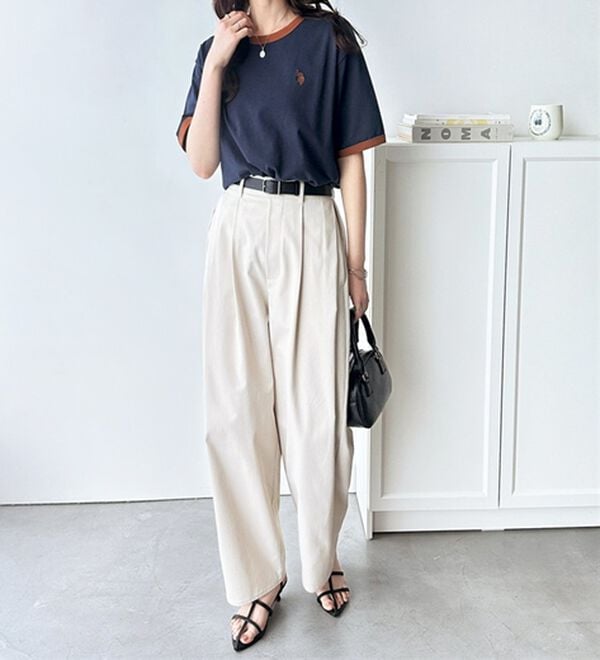 GeeRA（ジーラ）の「【ＵＳ．ＰＯＬＯ．ＡＳＳＮ】接触冷感リンガーＴシャツ（Tシャツ）」｜詳細画像