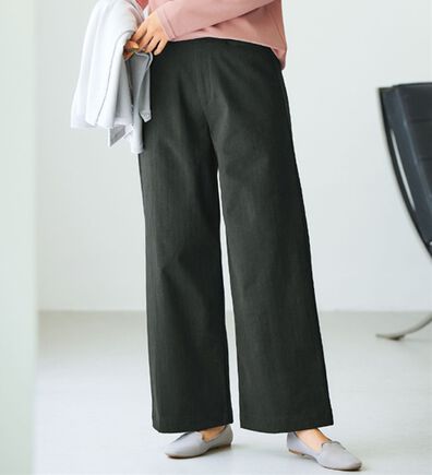 BELLUNA（ベルーナ）の「《ＨｕｇＲｅａｍコットン》ワイドパンツ（フルレングスパンツ）」