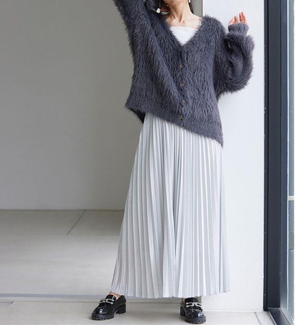 RANAN（ラナン）の「シャイニープリーツスカート（ロングスカート）」｜詳細画像