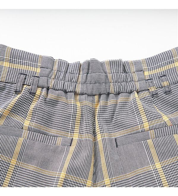 RANAN（ラナン）の「チェック柄細ベルトワイドパンツ（フルレングスパンツ）」｜詳細画像