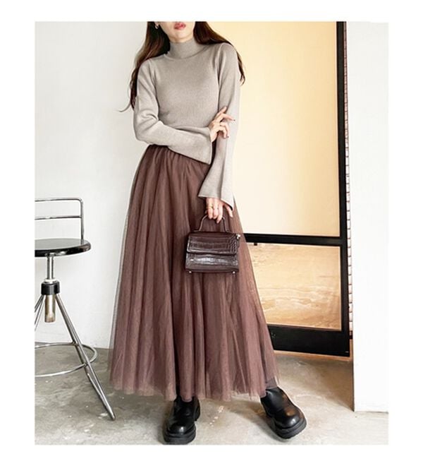 GeeRA（ジーラ）の「フレアーチュールロングスカート（ロングスカート）」｜詳細画像