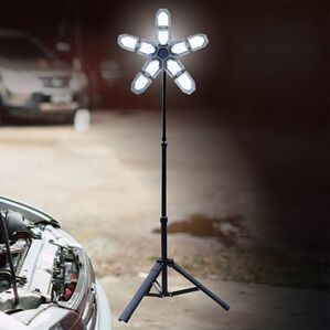 「三脚付　ＬＥＤガレージライト（ガーデニング・園芸用品）」｜1