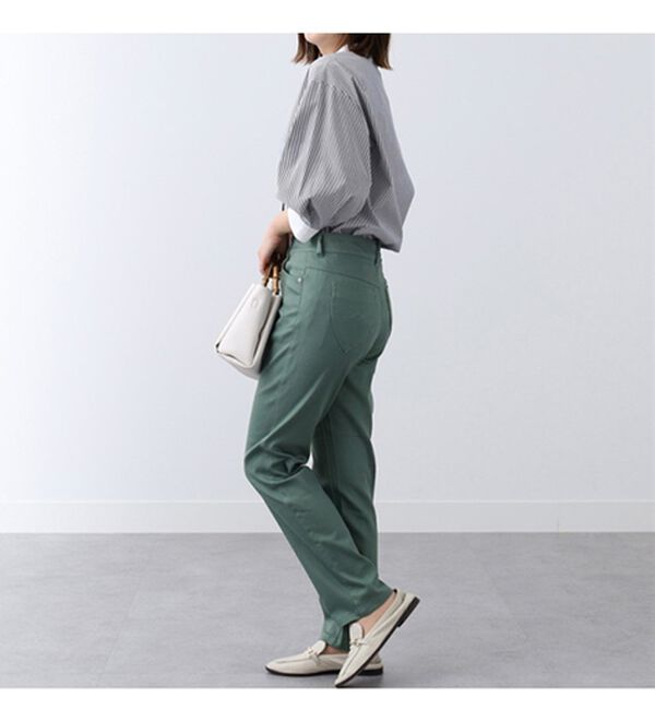 BELLUNA（ベルーナ）の「ホワイトヤーンストレッチカラーパンツ（フルレングスパンツ）」｜詳細画像