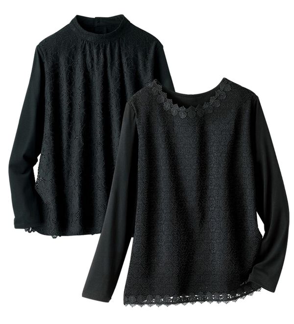 BELLUNA（ベルーナ）の「【２枚組】フォーマル対応デザインブラウス（ブラウス）」｜詳細画像