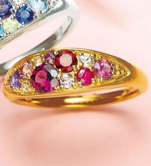 ルフラン（ルフラン）の「マルチカラーパヴェリング（リング）」｜ローズ系