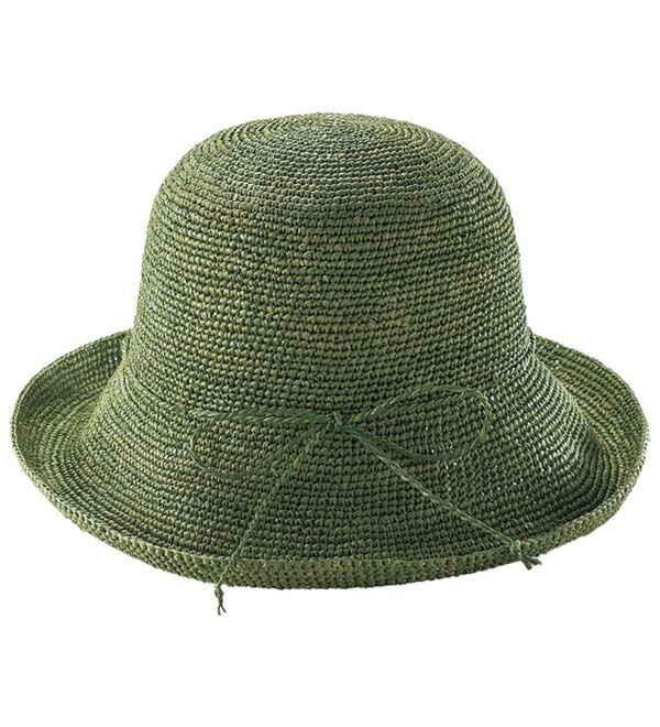 風が通る天然素材手編みラフィアハット - ベルーナ【公式】