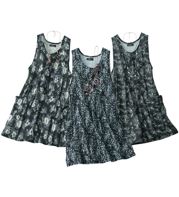 ルフラン（ルフラン）の「【３色組】＜ＳＶ＞上品モノトーンチュニック（エプロン）」｜詳細画像